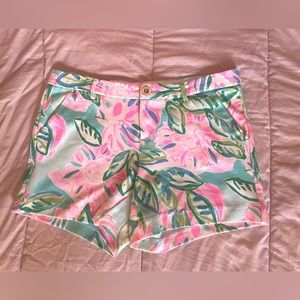 Lilly Pulitzer Sz 6 Stretch Callahan Shorts EUC